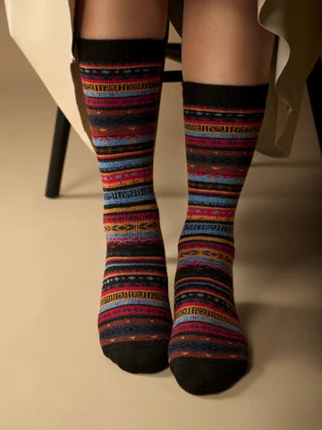 Fair Isle | Alpaca Socks | Full Cushion