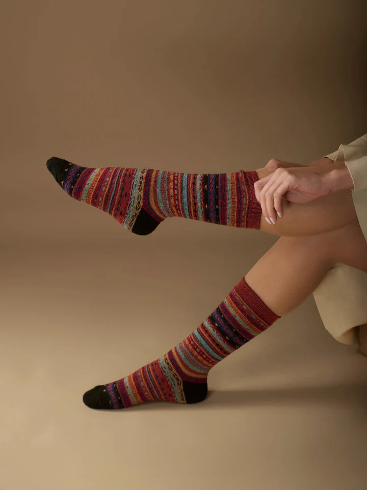 Fair Isle | Alpaca Socks | Full Cushion