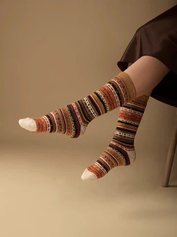 Fair Isle | Alpaca Socks | Full Cushion