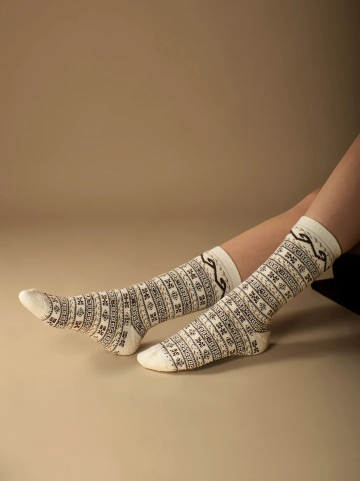 Fair Isle | Alpaca Socks | Full Cushion